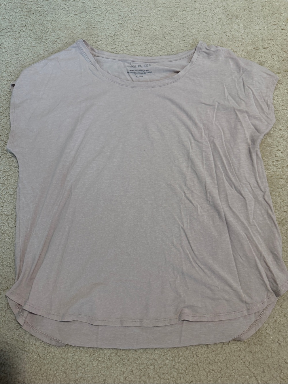 Rachel Zoe Soft Scoop Tee in Light Lavender
